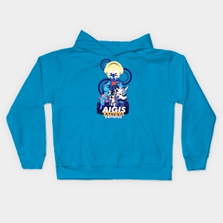 robo girl negative Space Kids Hoodie